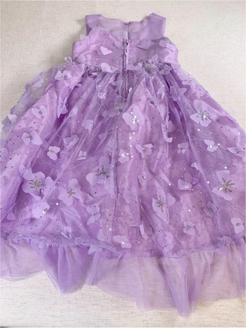 Rare Edition Girls Lavender sleeveless butterfly Tulle Party Dress